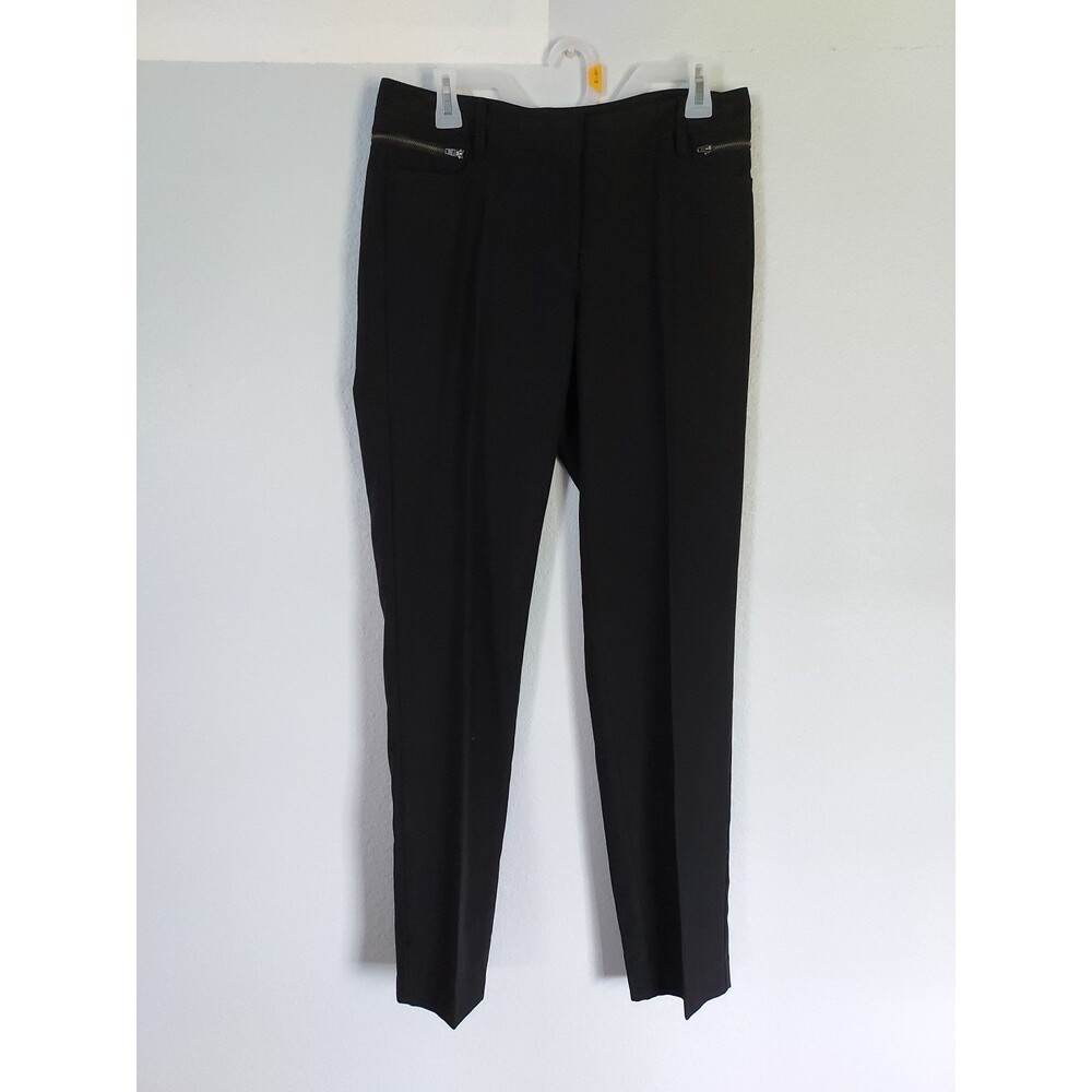 ND New Directions Women's Black Pants Size 8 Slim Leg Pockets Stretch NWT